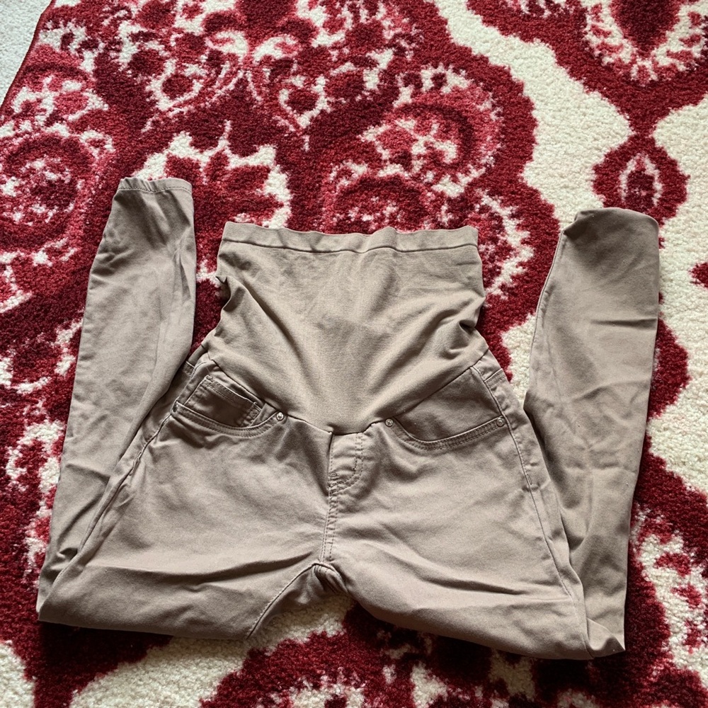 Khaki maternity pant